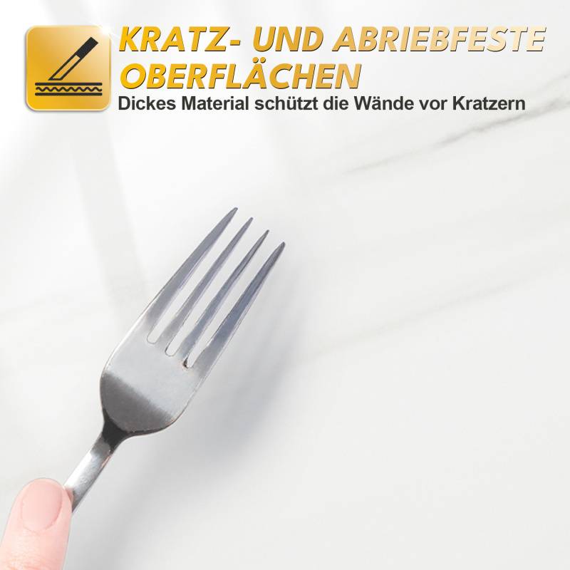 10x Fliesenaufkleber grau Marmor, 60 x 30 cm, Küchenrückwand, Selbstklebende Fliesen, Klebefliesen Küche Wandpaneele für Wanddeko Schlafzimmer Woh