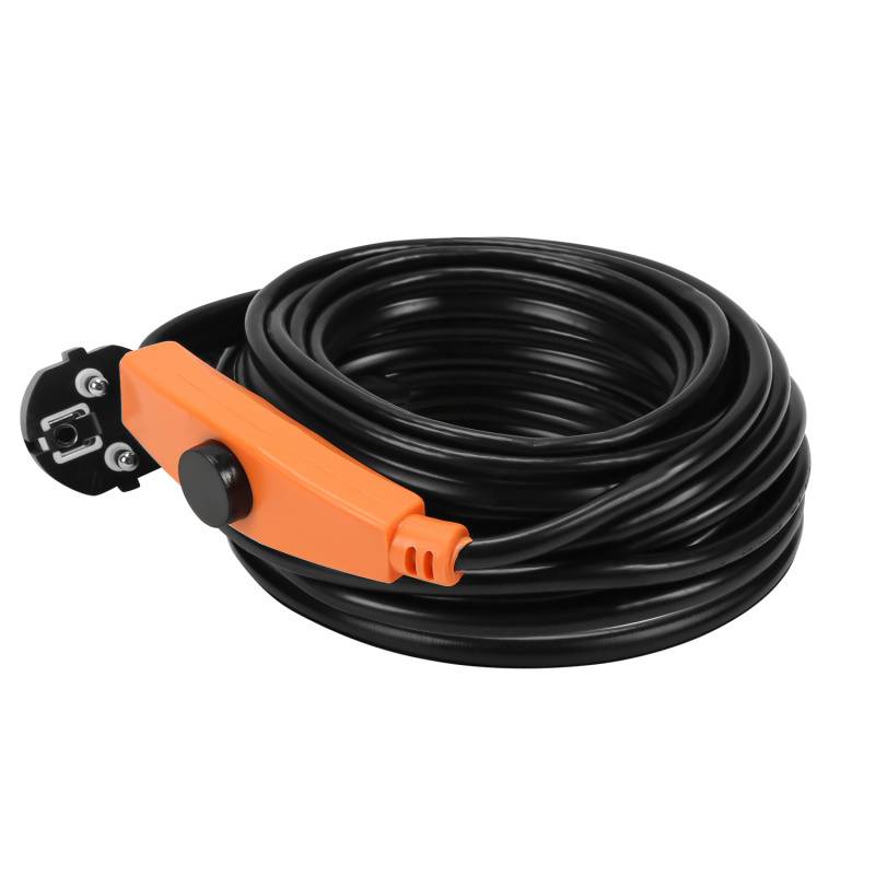 4m 64W Heizkabel Frostschutz Heizleitung Frostschutzkabel Rohrbegleitheizung selbstregulierend mit Thermostat IP68