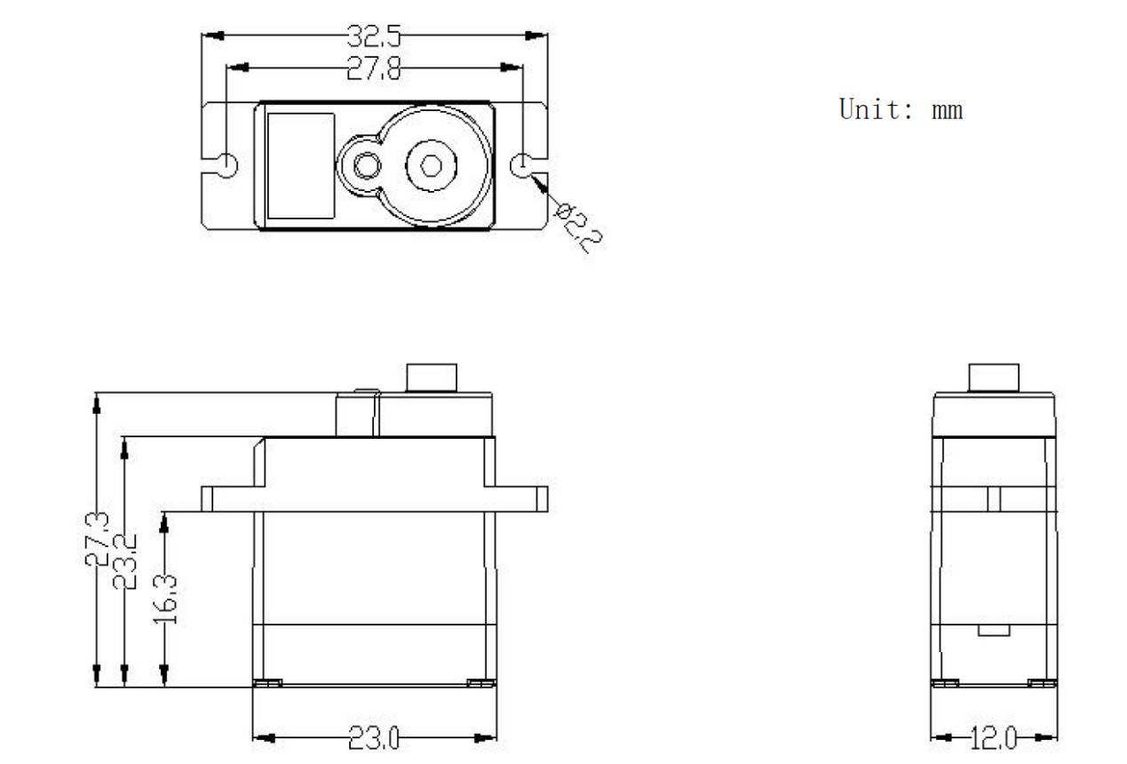 DFRobot 9g 300° Clutch Servo