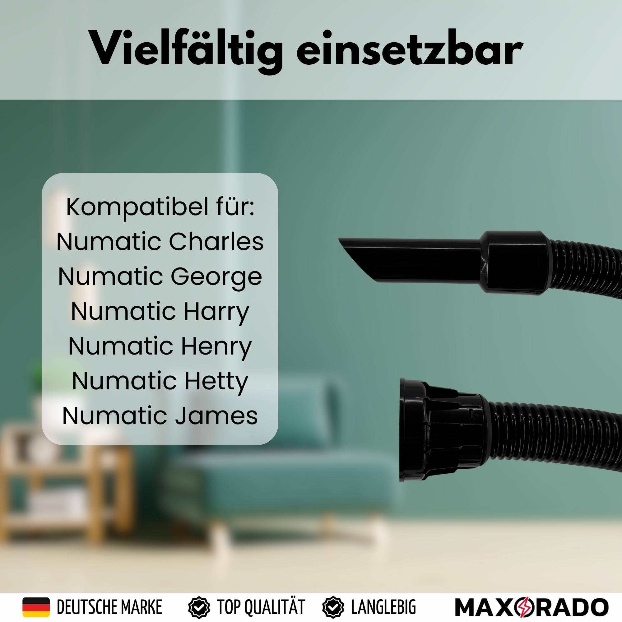 Staubsauger Schlauch 32mm für Numatic Henry Hetty James Basil David George 2,5m Staubsaugerschlauch