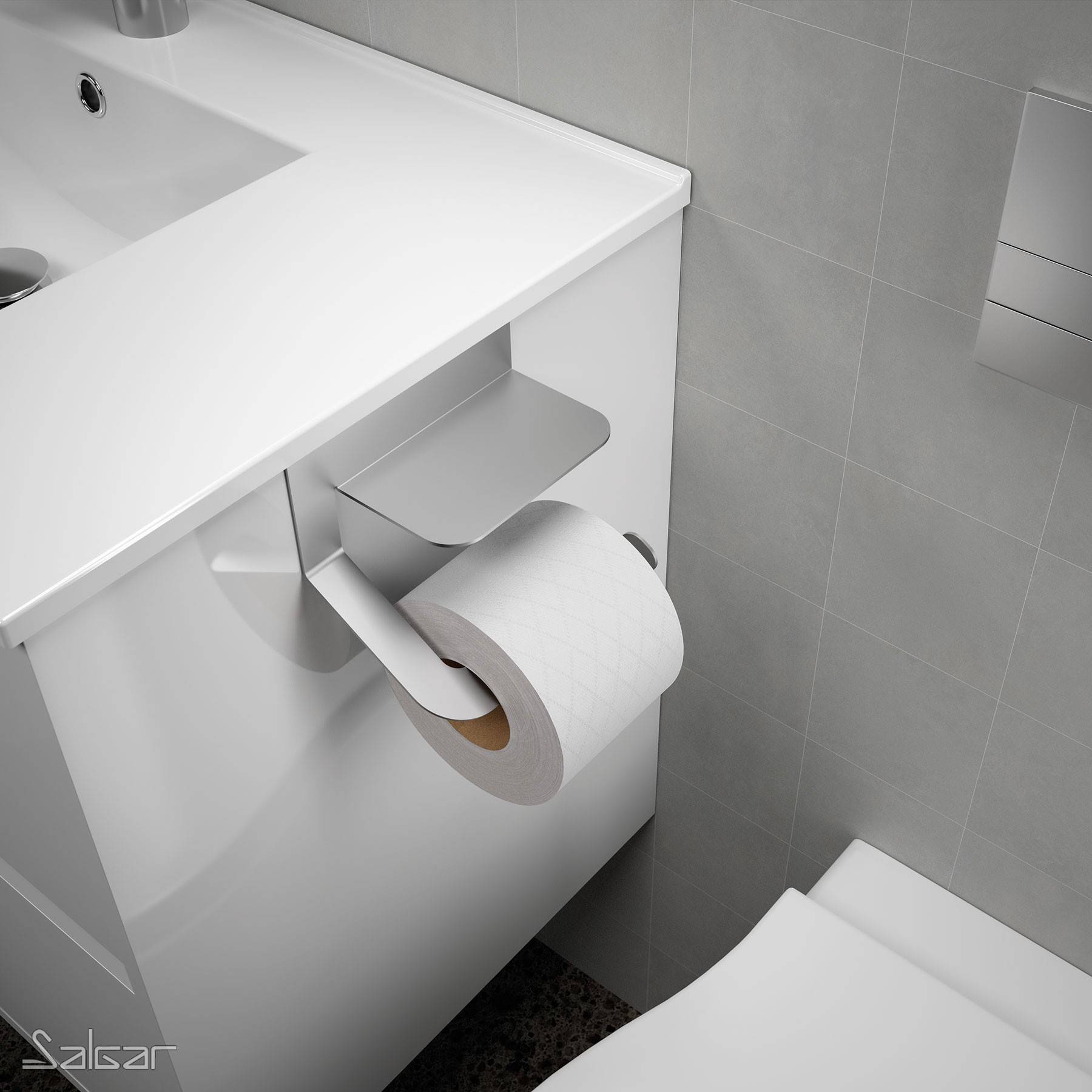 Salgar Toilettenpapierhalter Minimal Aluminium