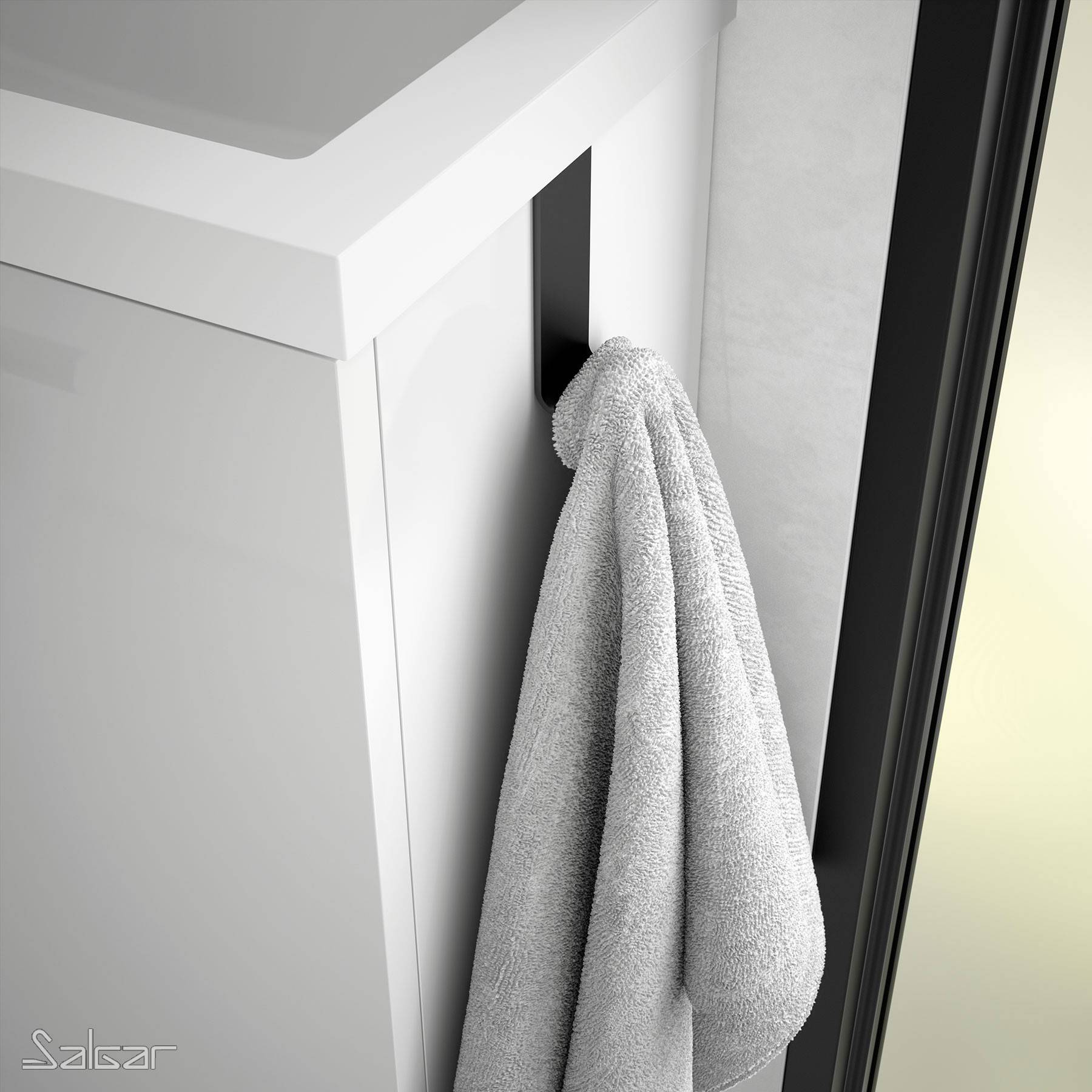 Salgar Handtuchhaken Minimal Schwarz