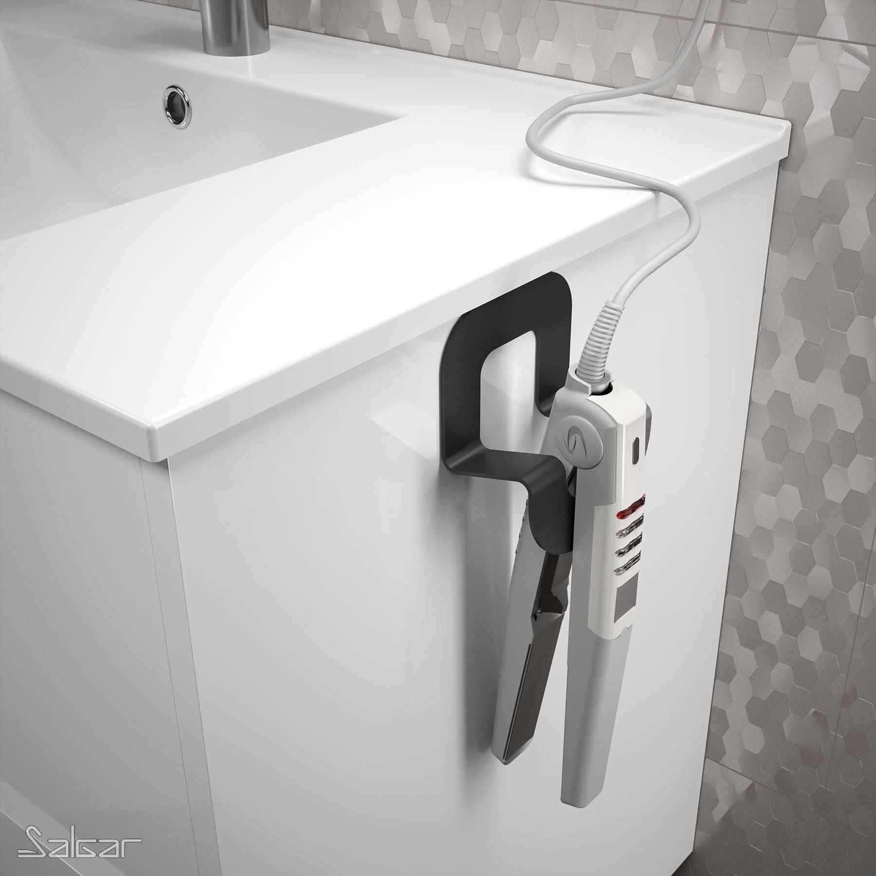 Salgar Haarglätterhalterung Minimal Schwarz