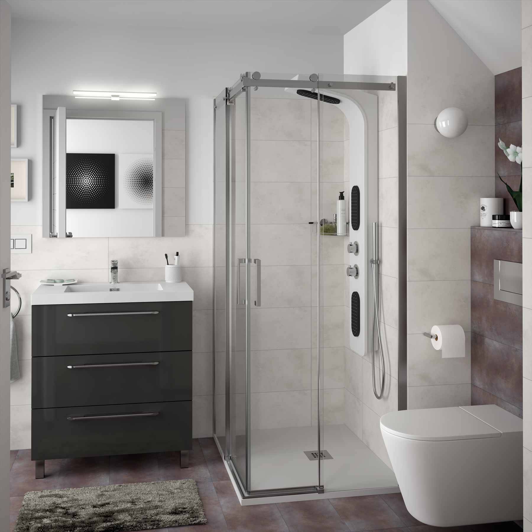 Waschtisch TOSCANA 805 MINERALGUSS WEIß 805 x 50 x 460 mm