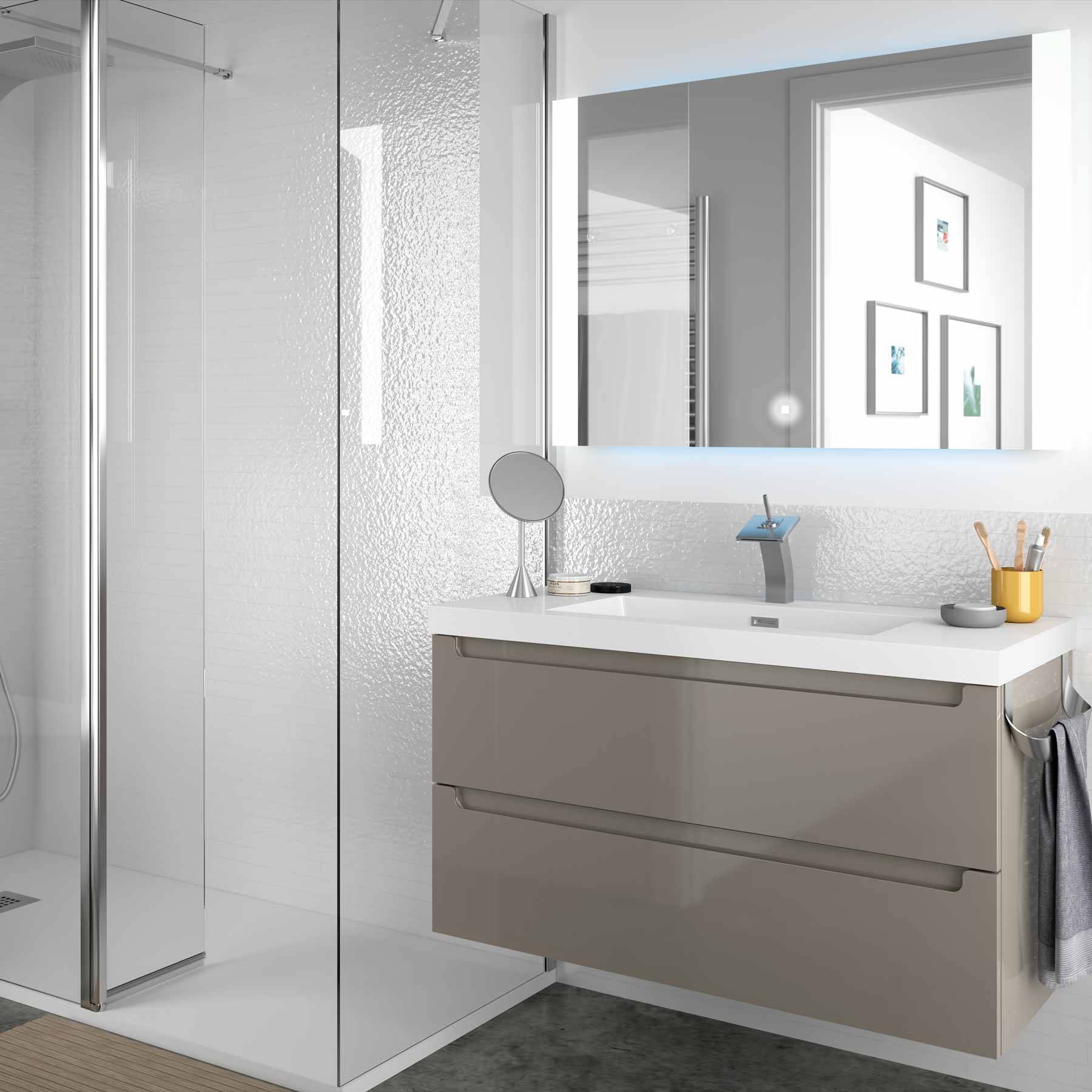 Salgar Waschtisch TOSCANA 1005 MINERALGUSS WEIß 1005 x 50 x 460 mm