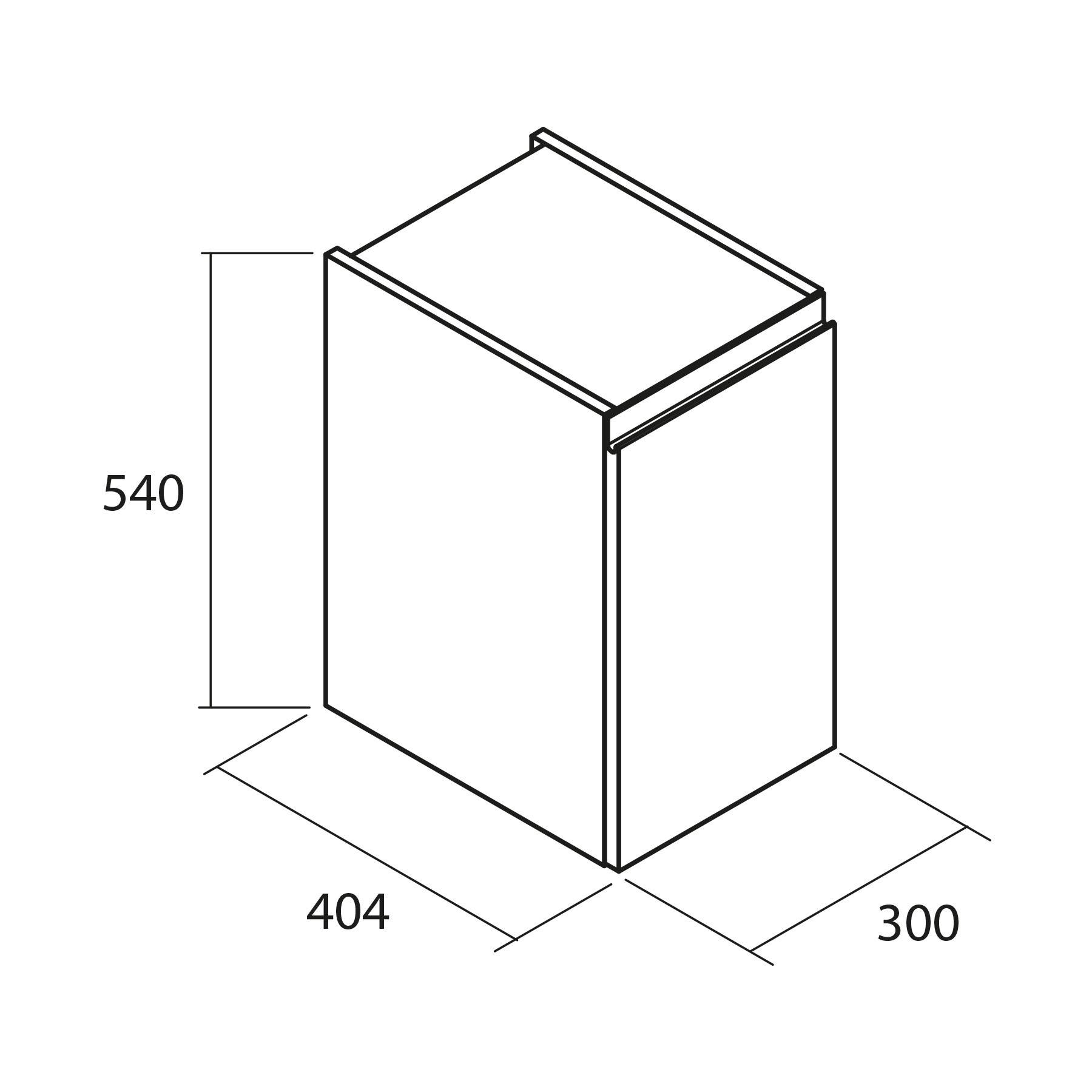 Salgar Schrankelement wandhängend MAM 300 rechts 1 Tür mit Softeinzug ANTHRAZITGRAU MATT 300 x 540 x 404 mm