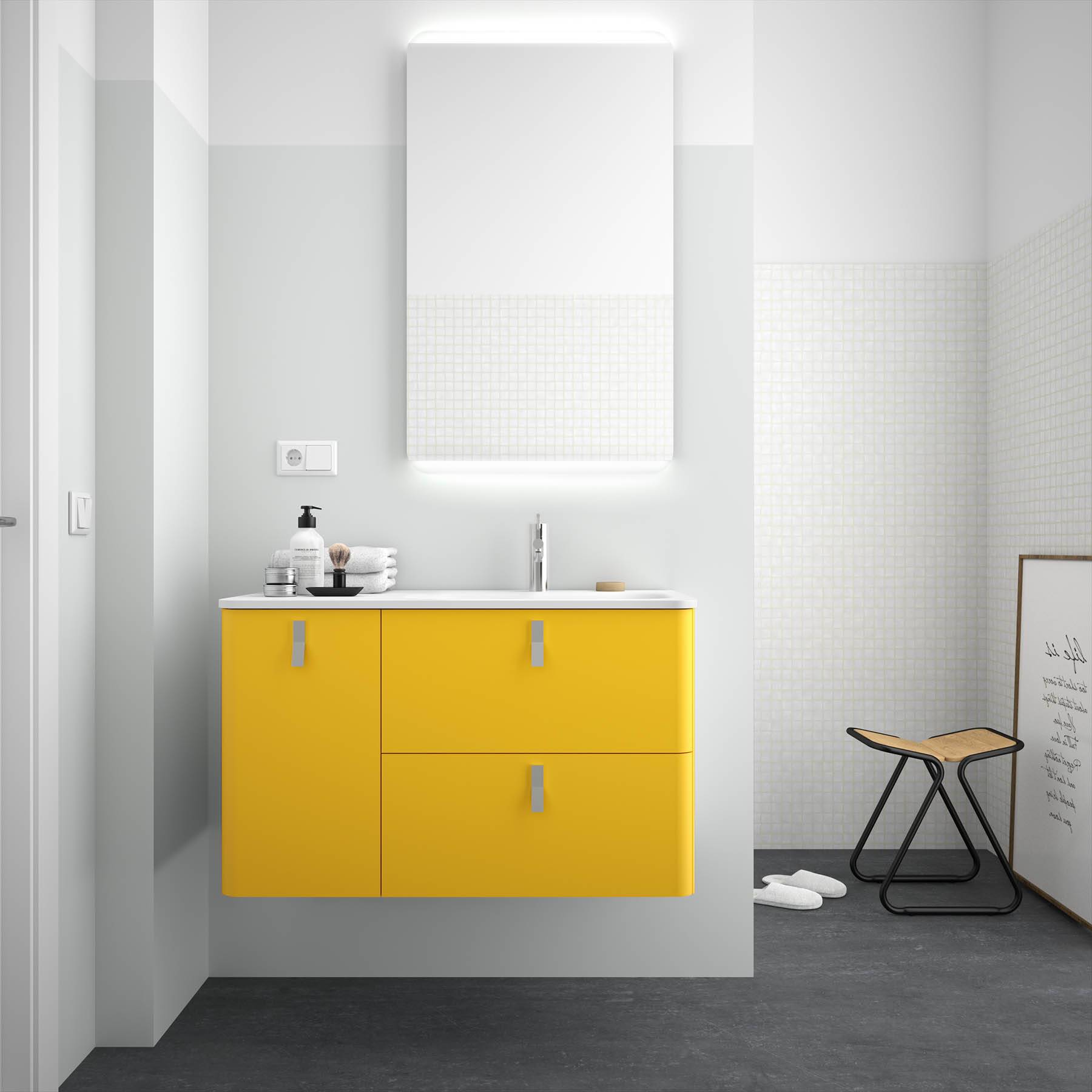 Salgar Schrank wandhängend UNIIQ 900 links Sol Badmöbel