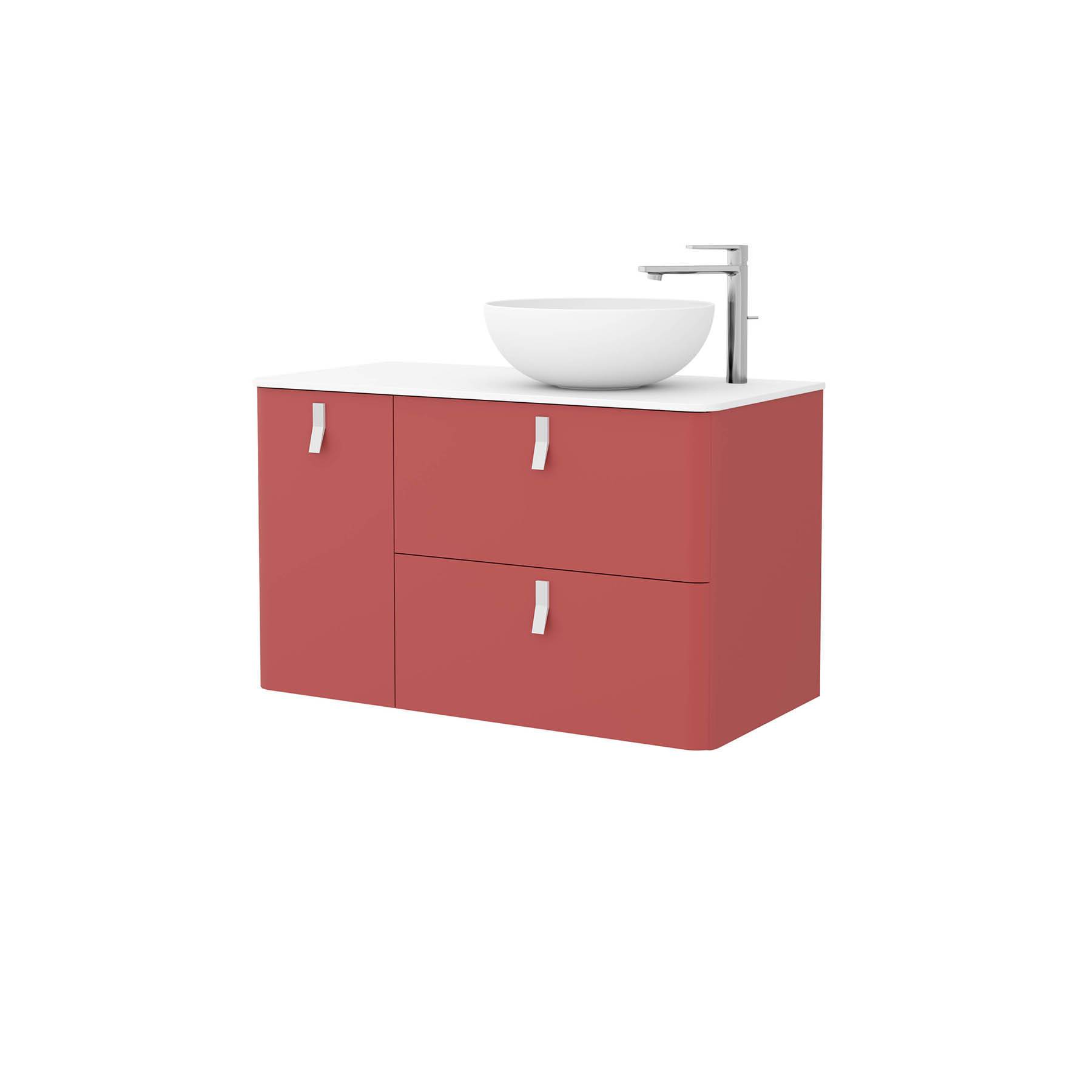 Salgar Schrank wandhängend UNIIQ 900 links Rojo Badmöbel