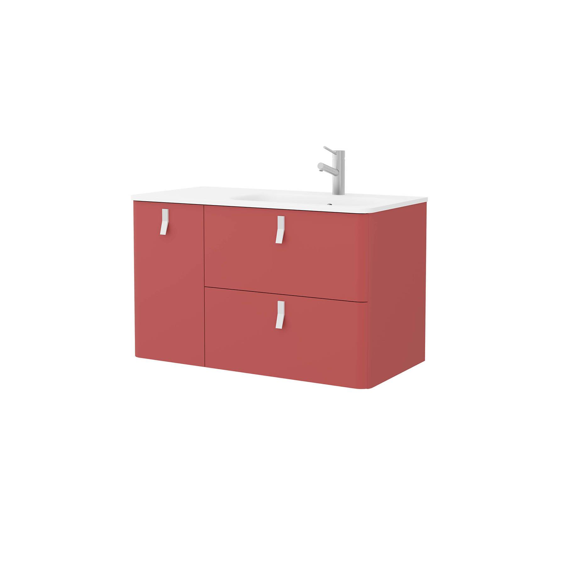 Salgar Schrank wandhängend UNIIQ 900 links Rojo Badmöbel