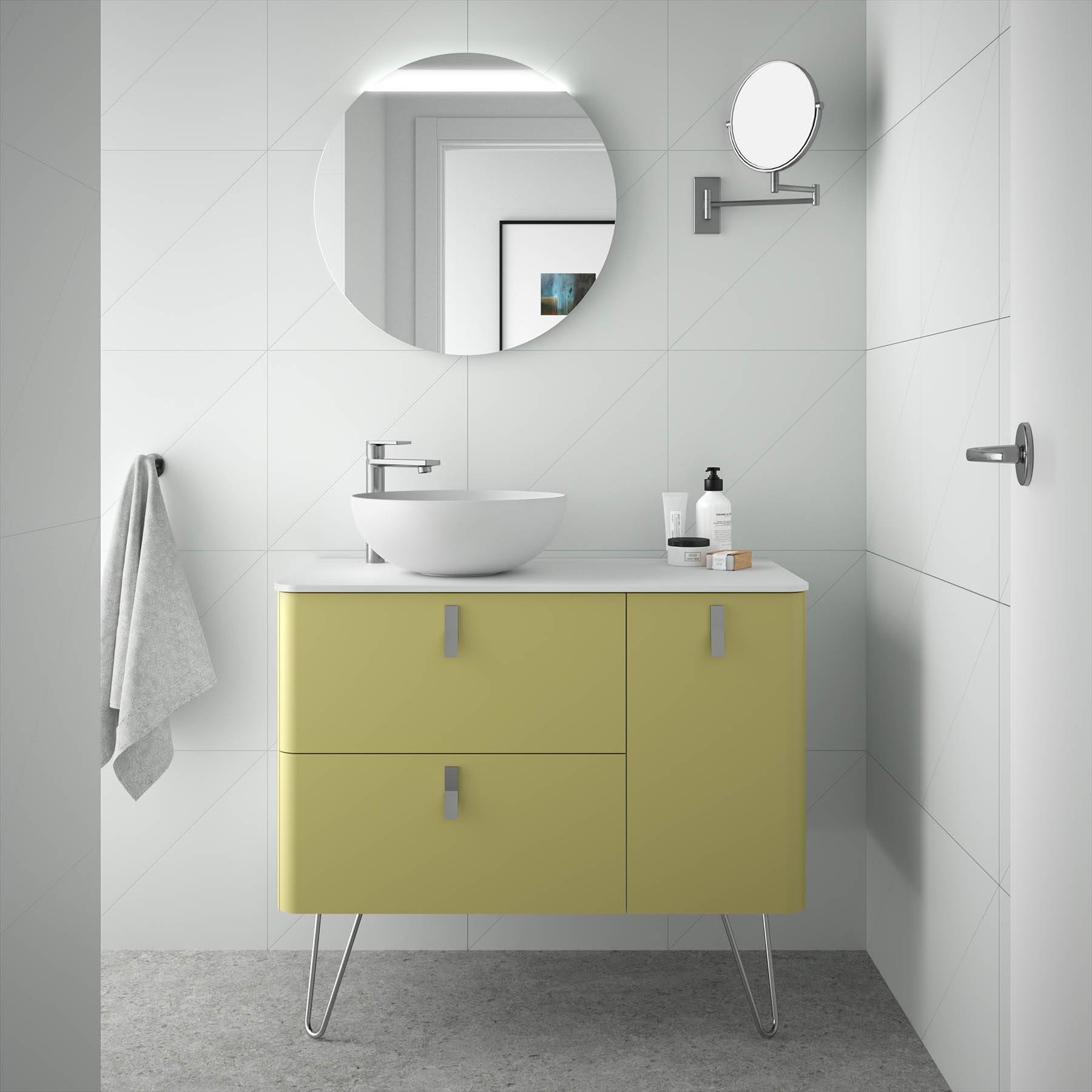 Salgar Schrank wandhängend UNIIQ 900 rechts Salvia Badmöbel