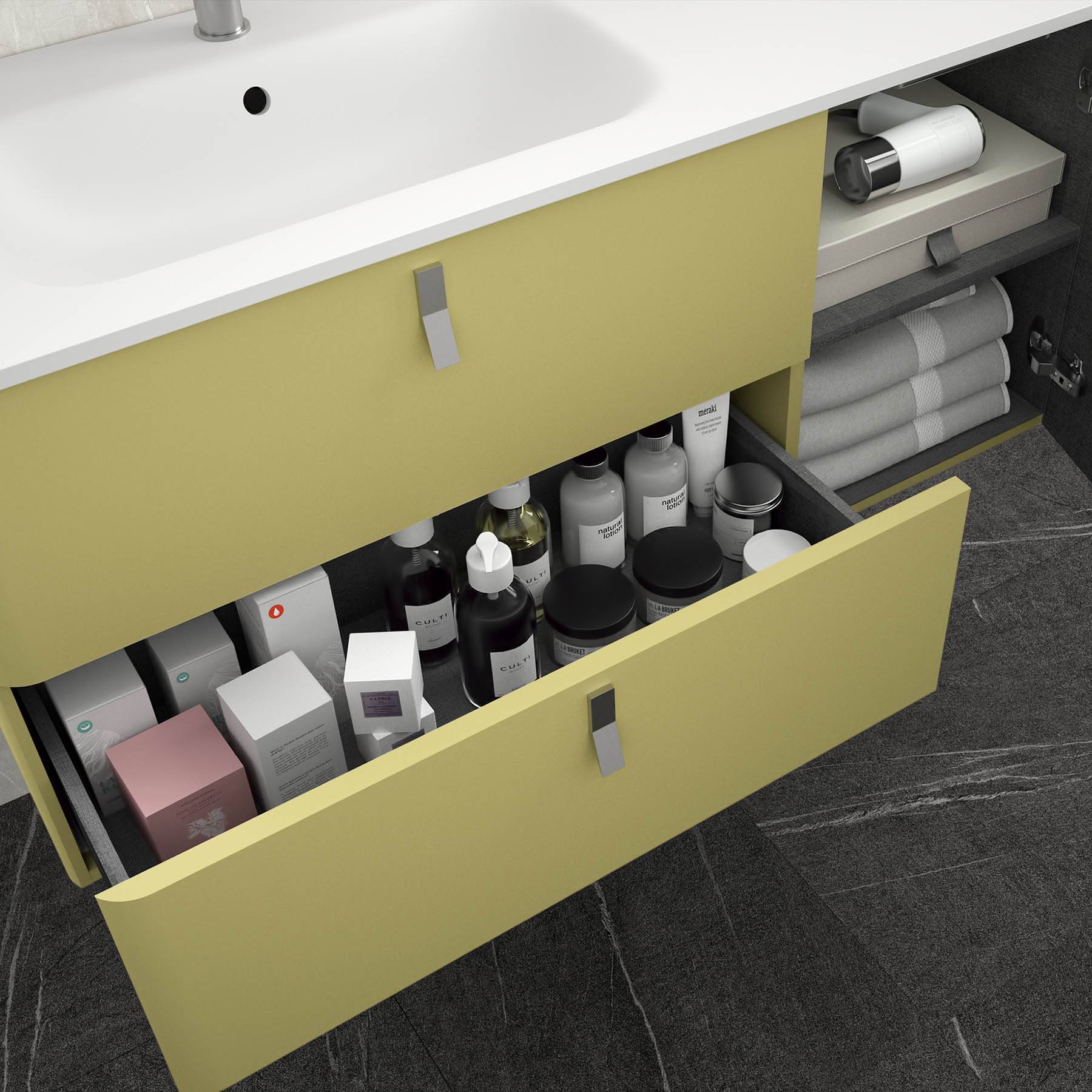 Salgar Schrank wandhängend UNIIQ 1200 rechts Salvia Badmöbel