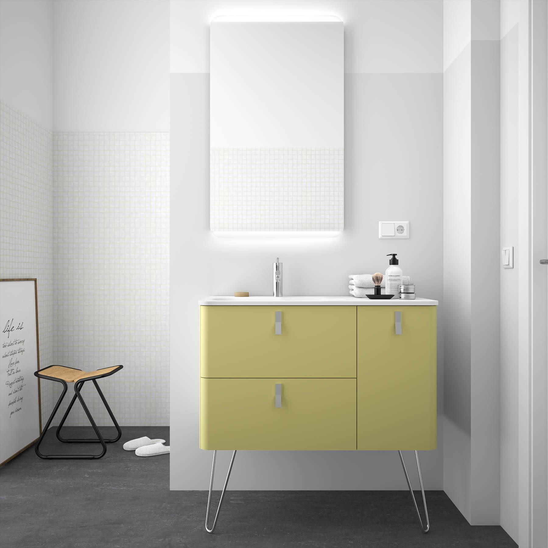 Salgar Schrank wandhängend UNIIQ 900 rechts Salvia Badmöbel