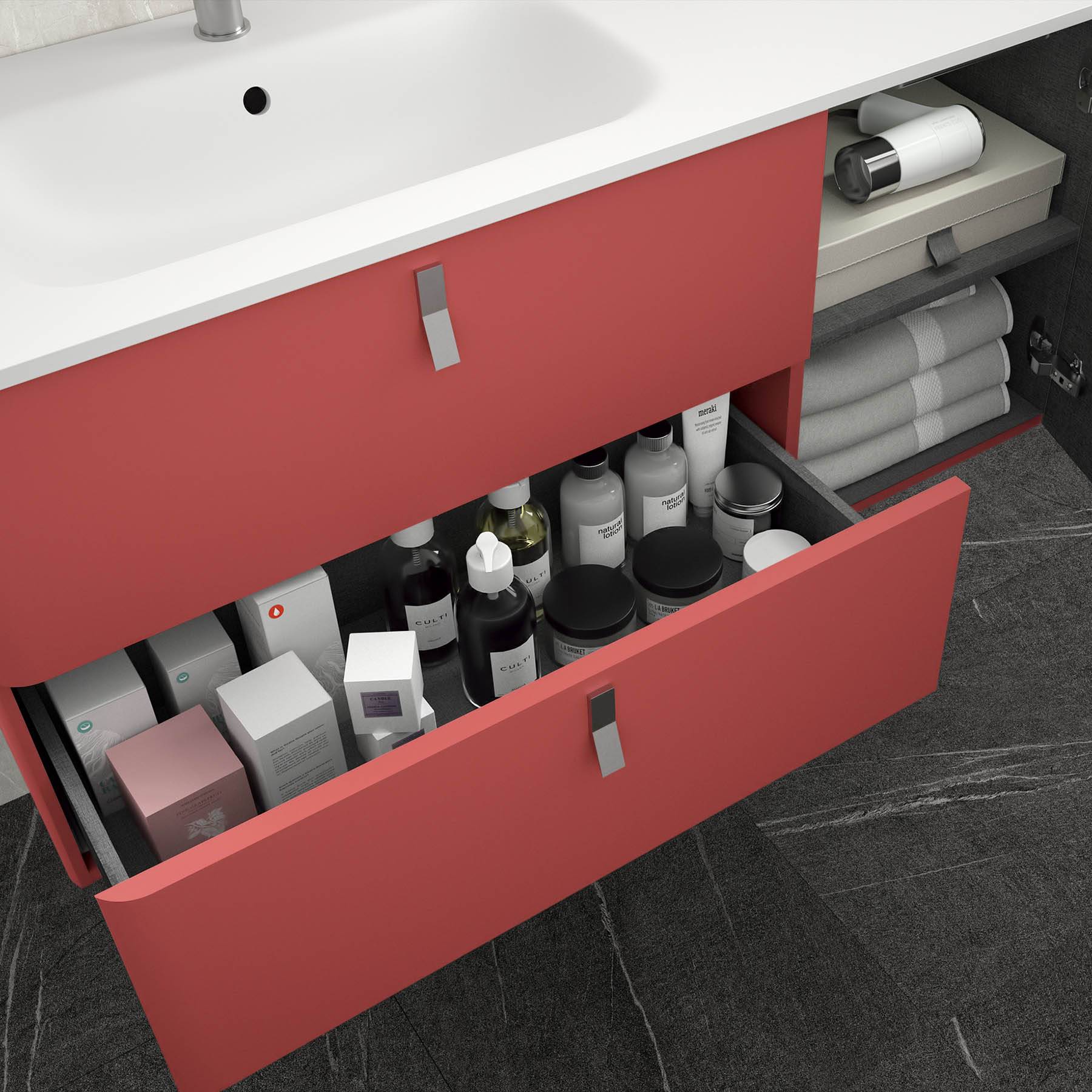 Salgar Schrank wandhängend UNIIQ 1200 rechts Rojo Badmöbel