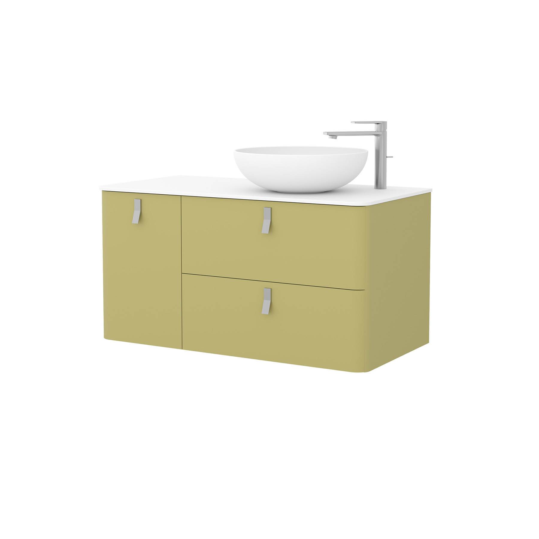 Salgar Schrank wandhängend UNIIQ 1200 links Salvia Badmöbel