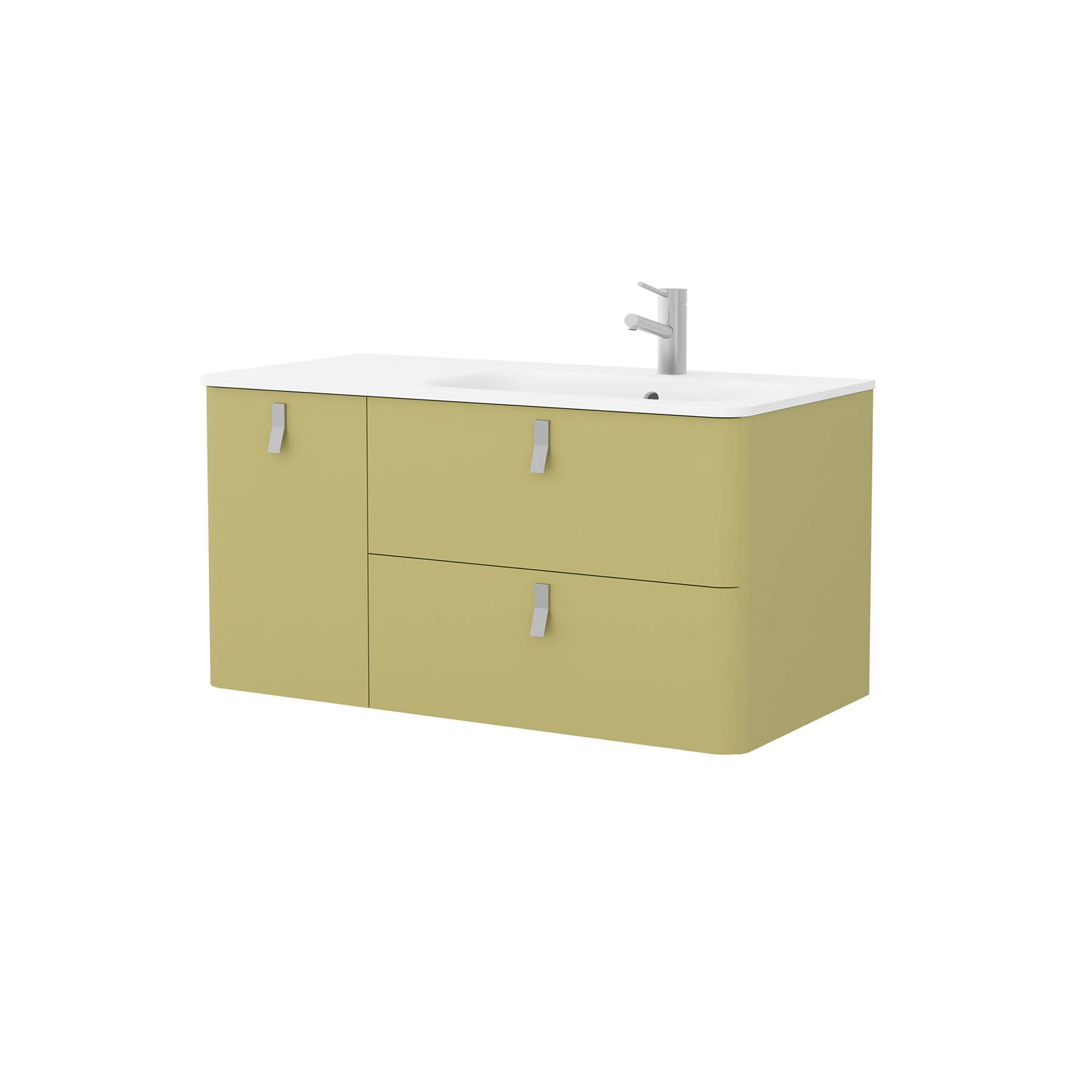 Salgar Schrank wandhängend UNIIQ 1200 links Salvia Badmöbel