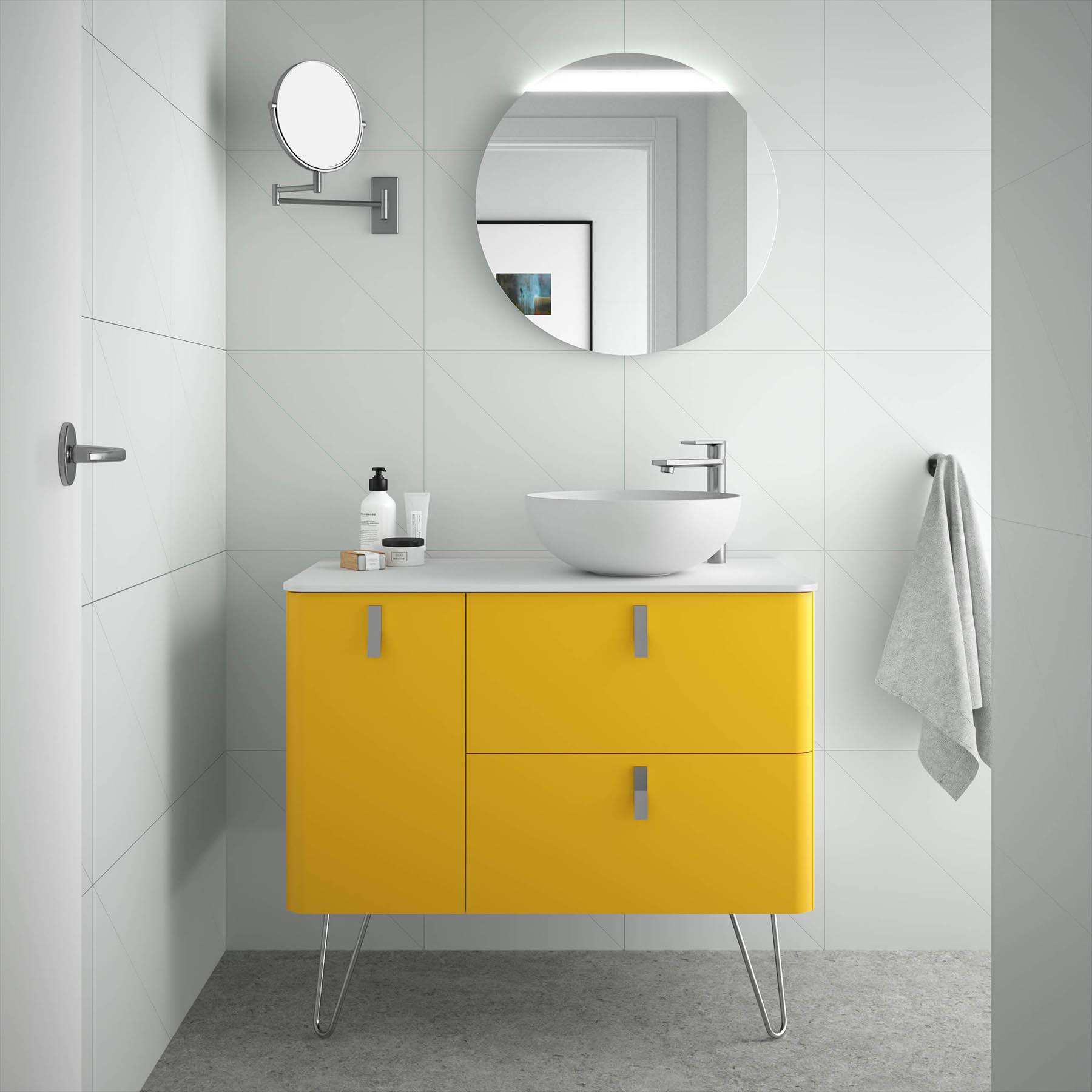 Salgar Schrank wandhängend UNIIQ 1200 links Sol Badmöbel