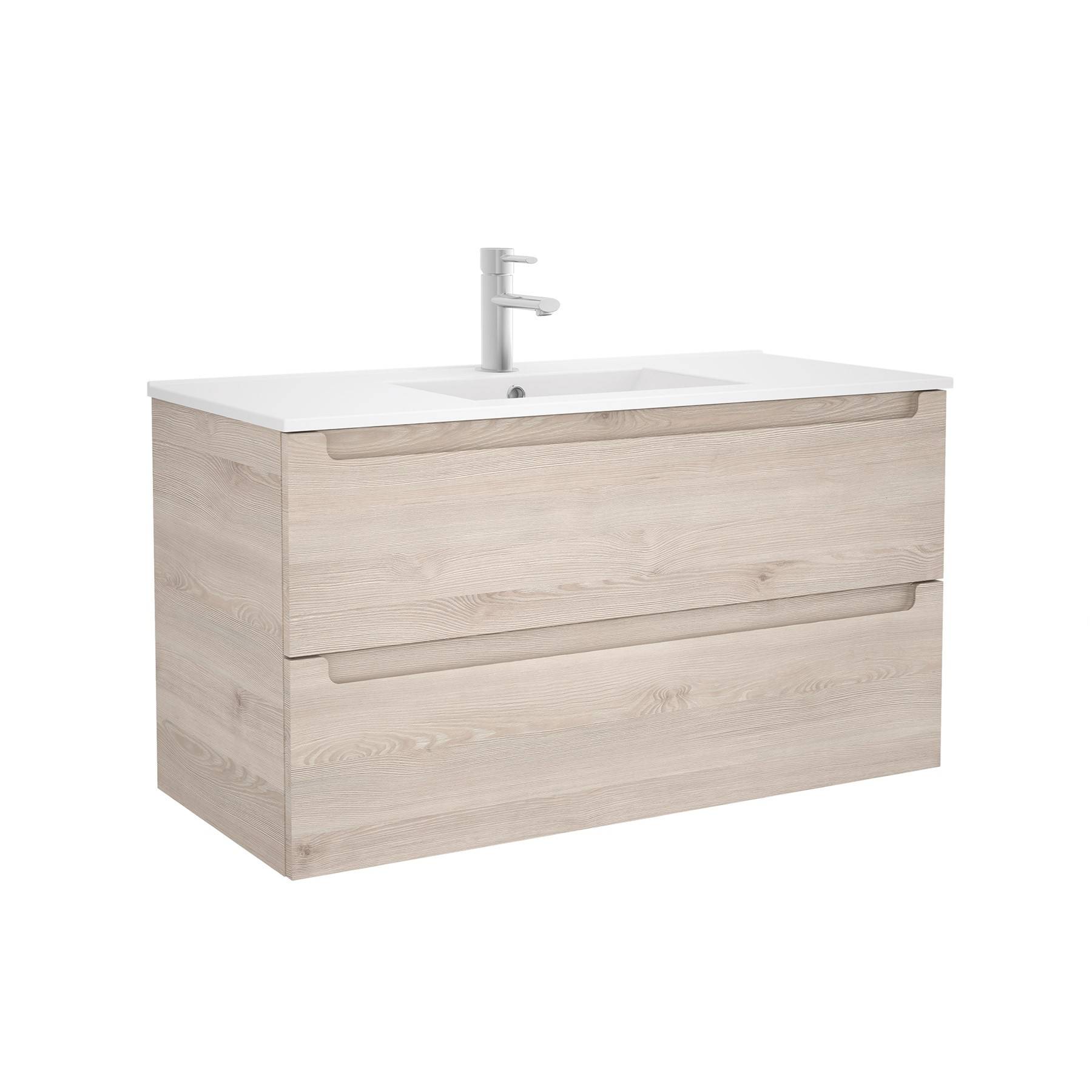 Waschtischunterschrank MONTERREY 1000 2 Schubladen Nature