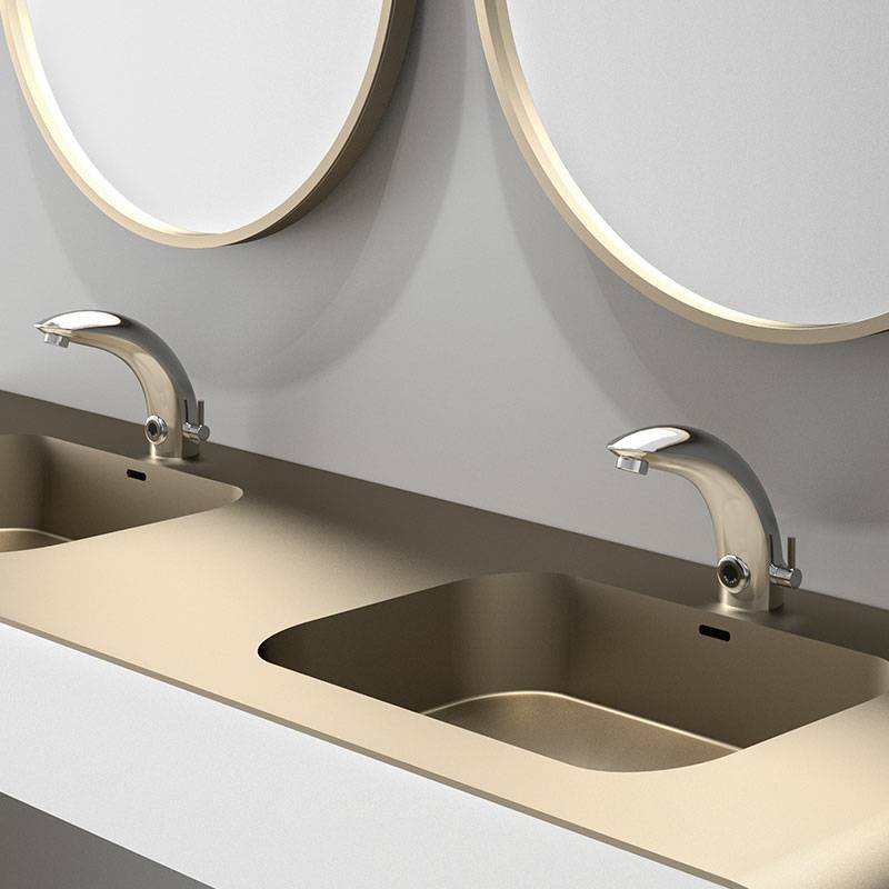 Delabie Elektronische Mischbatterie TEMPOMATIC MIX 2 Mischhebel Standart