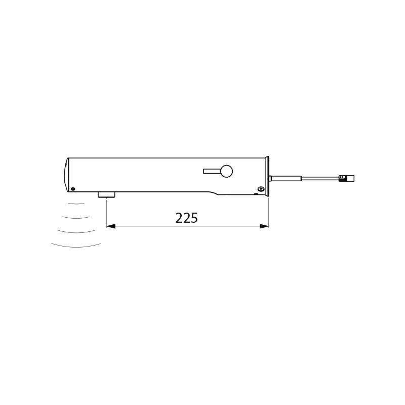 Delabie Elektronische Mischbatterie TEMPOMATIC MIX 4 220 mm