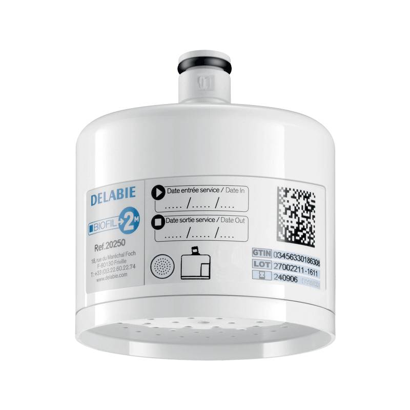 Delabie BIOFIL Filter für Waschtisch oder Dusche Steril 10 Stück 4 Monate Brausestrahl