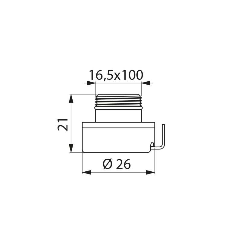 Raccord rapide BIOFIL M16, 5 x 1 mâle