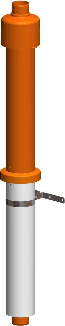 Atec Dachhochführung PolyTop ziegelrot 650mm DN60/100