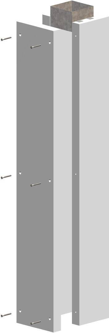 Atec Schachtelement 1195 mm L90 PolyCase 1-seitig off inkl. Steckverbinder DN 80