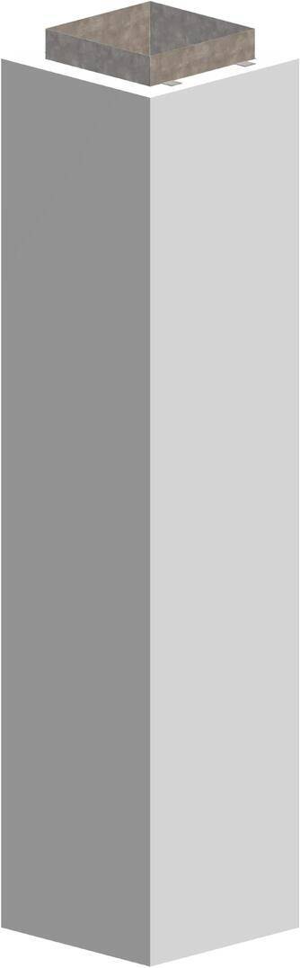 Atec Schachtelement 1195 mm L90 PolyCase inklusive Steckverbinder, DN 125