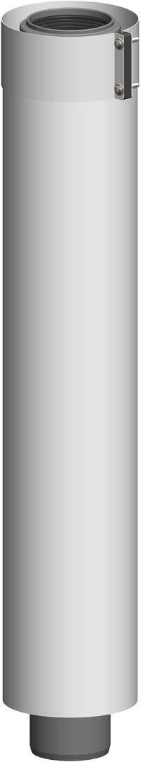 Atec Rohr PolyClassic kürzbar, konzentrisch, DN 60/100 500mm