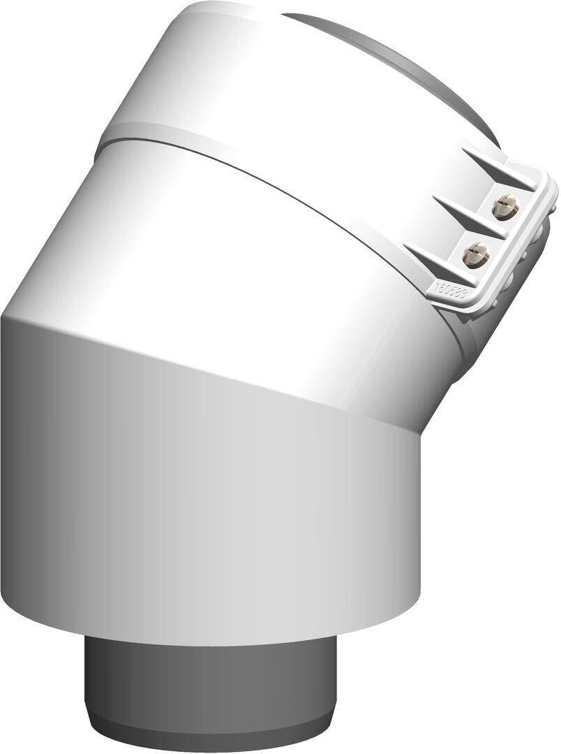 Atec Bogen PolyTwin 45Grad, konzentrisch, DN 60/100 45Grad