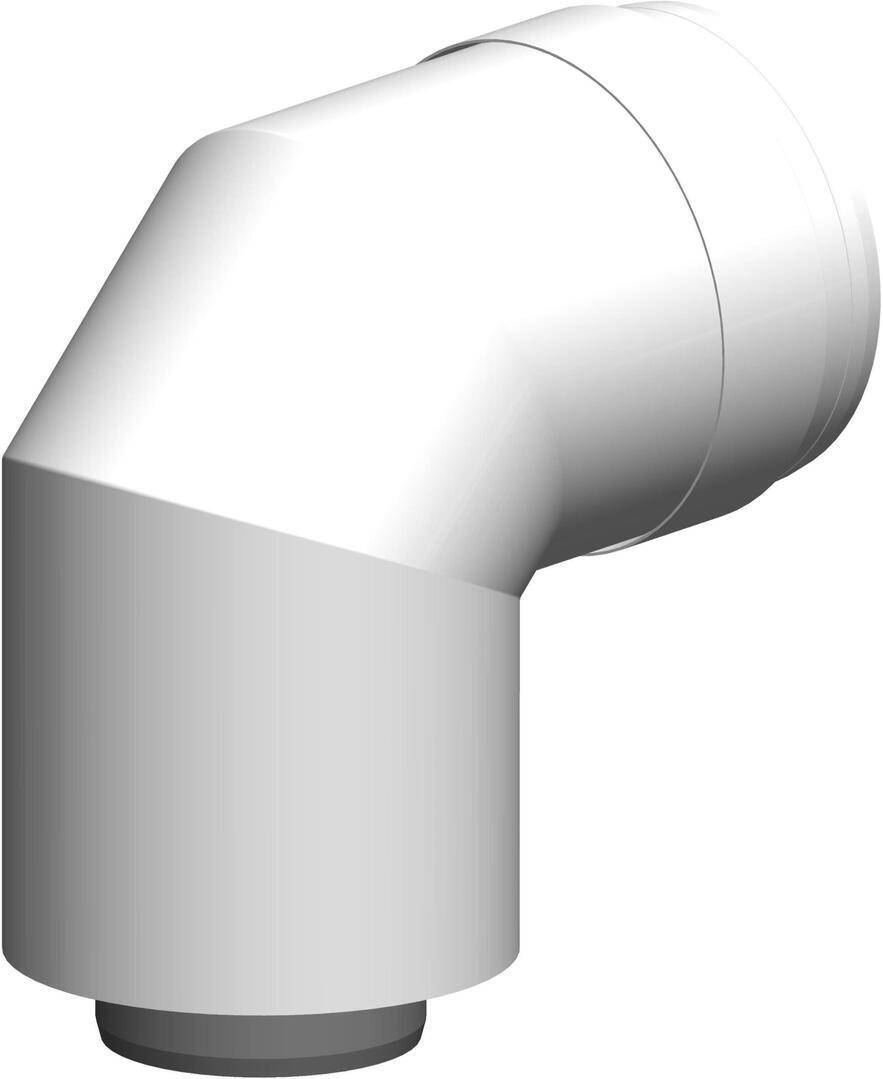 Atec Bogen PolyTwin konzentrisch, DN80/125 87Grad