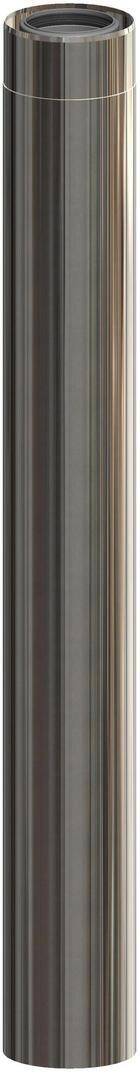 Atec Rohrelement IronPoly kürzbar Edelstahl blank DN 80/125 940mm