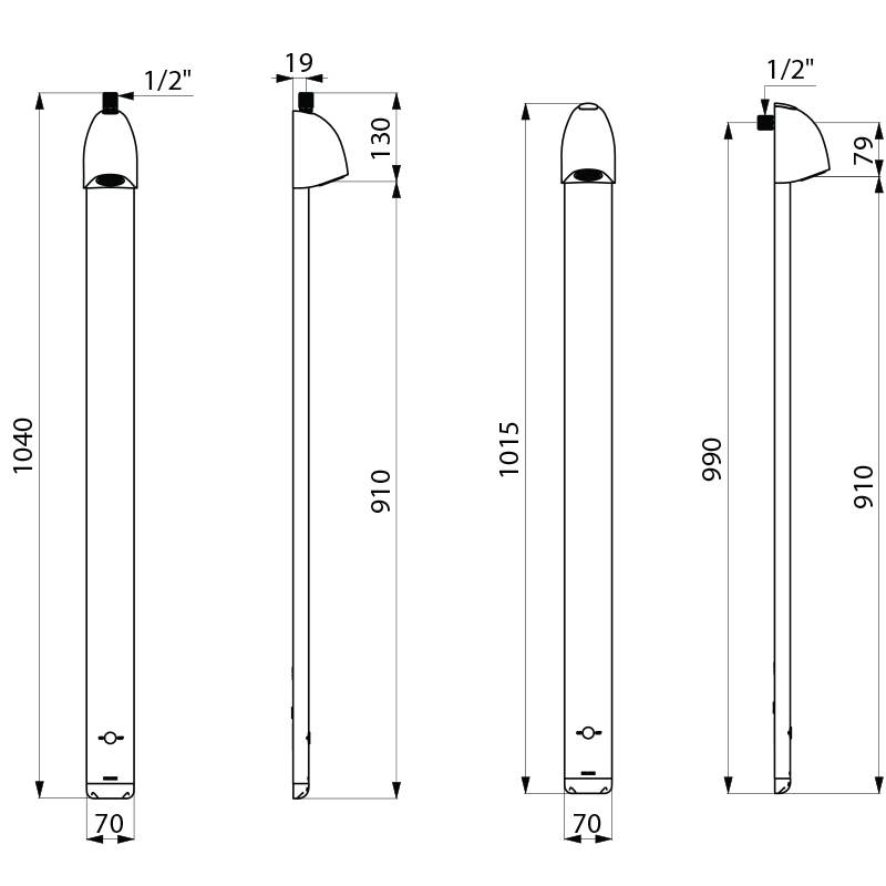 Duschelement SPORTING 2 Batteriebetrieb