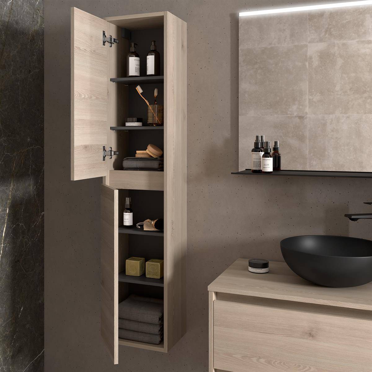 Hochschrank BALTIC 1400mm Nature