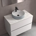 Salgar Aufsatzwaschtisch BICA ohne Siphon und Clickerabfluss SOLID SURFACE Blue Fog Ø 390 x 105 mm Salgar Aufsatzwaschtisch BICA ohne Siphon und Clickerabfluss SOLID SURFACE Blue Fog Ø 390 x 105 mm