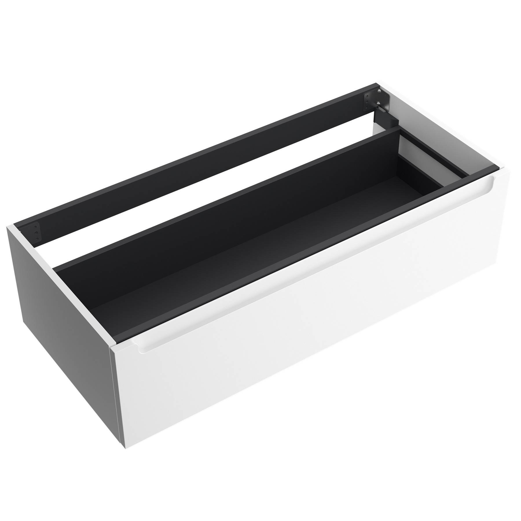 Salgar Schrankelement wandhängend MONTERREY 1200 1 Metallschublade mit Softeinzug WHITE COTTON 1197 x 270 x 450 mm