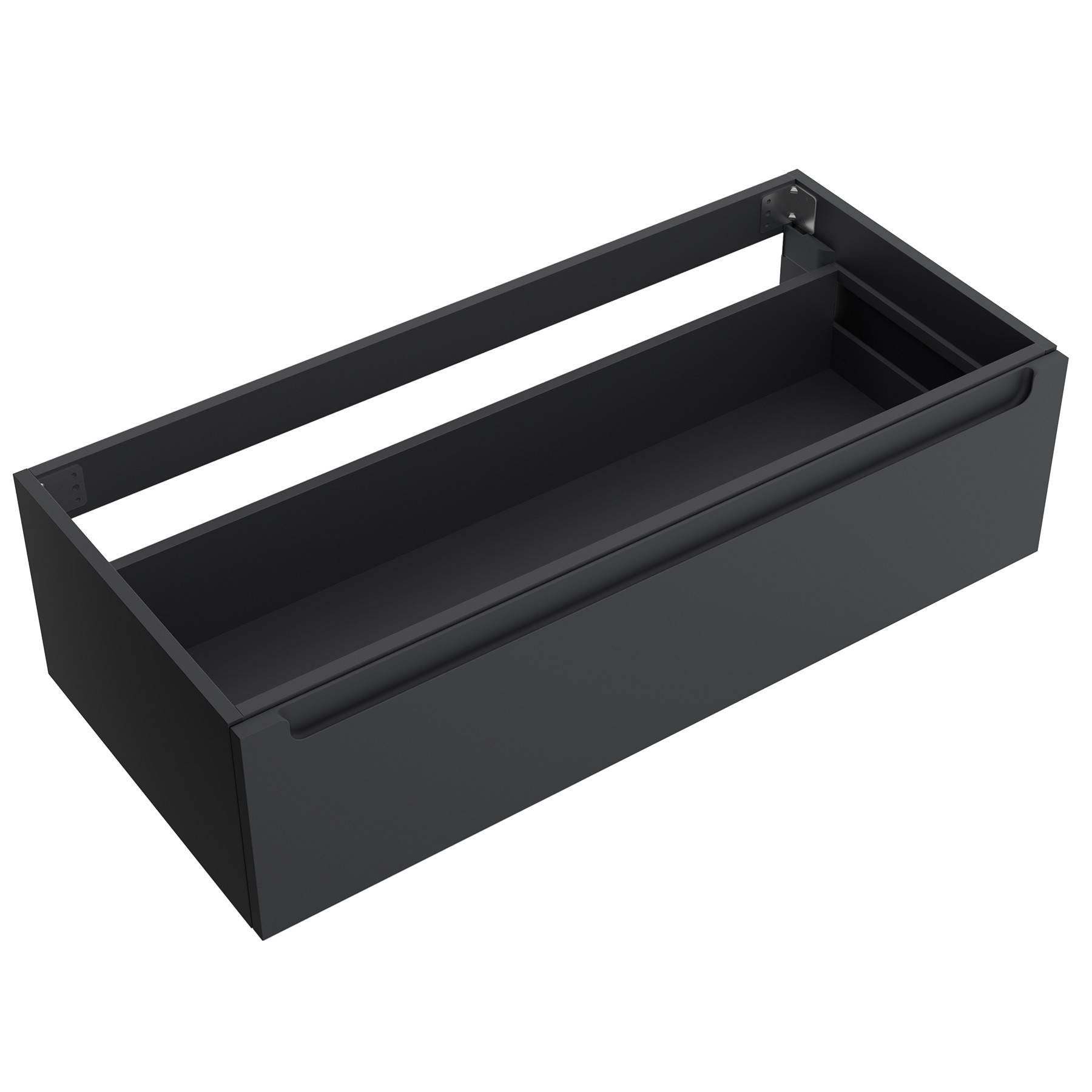 Salgar Schrankelement wandhängend MONTERREY 1200 1 Metallschublade mit Softeinzug ANTHRAZITGRAU MATT 1197 x 270 x 450 mm
