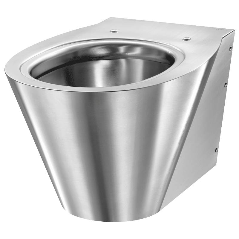 Delabie WC BCN S wandh. Anschl. hi. Edst. 1.4301 doppeltes Materialfinish