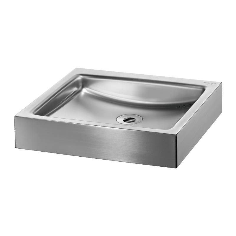 Delabie lavabo à poser UNITO sans trou de robinet sans trop-plein acier inoxydable 1.4301 satiné