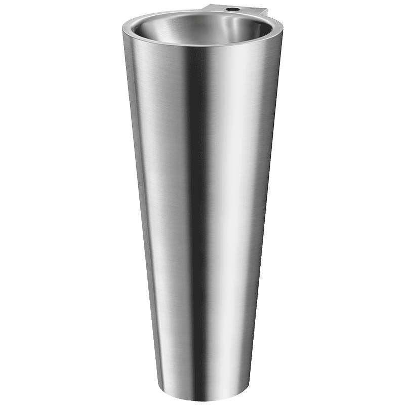 Delabie WT BAILA Hahnloch D35 mittig o.Überlauf Edst. 1.4301 sat.