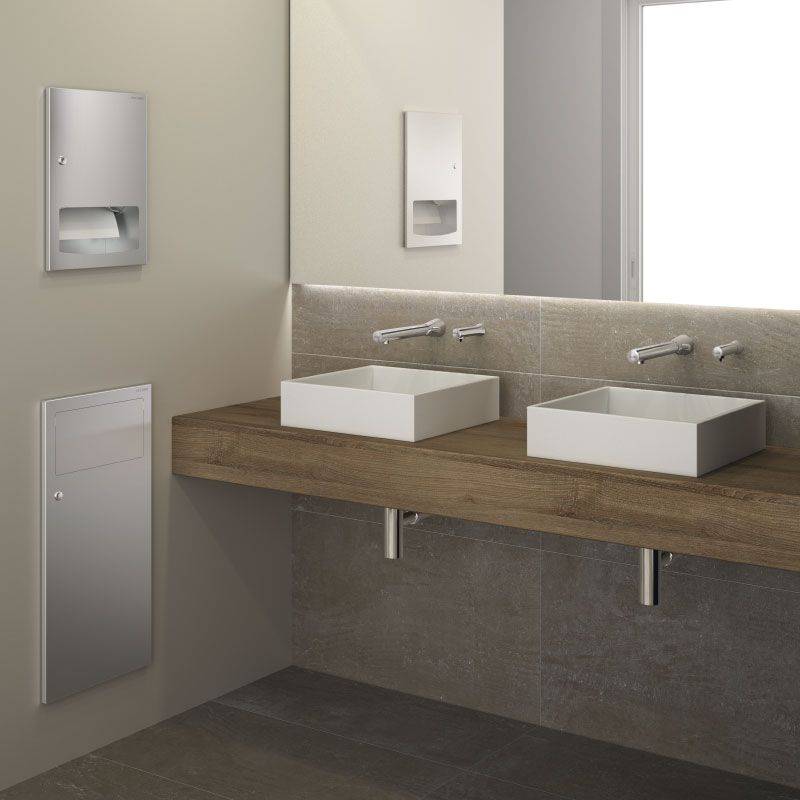 Delabie Abfallbehälter UP PUSH 18l Edst. 1.4301 sat (ex-0013320000)