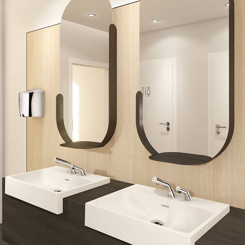 Delabie Seifensp. BINOPTIC verchr. Standm. Schl. L.1,2 Netzbetrieb