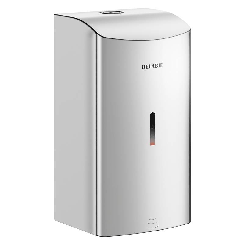 Delabie Distributeur de savon liquide électronique 0,5 L acier inoxydable 1.4301 poli brillant