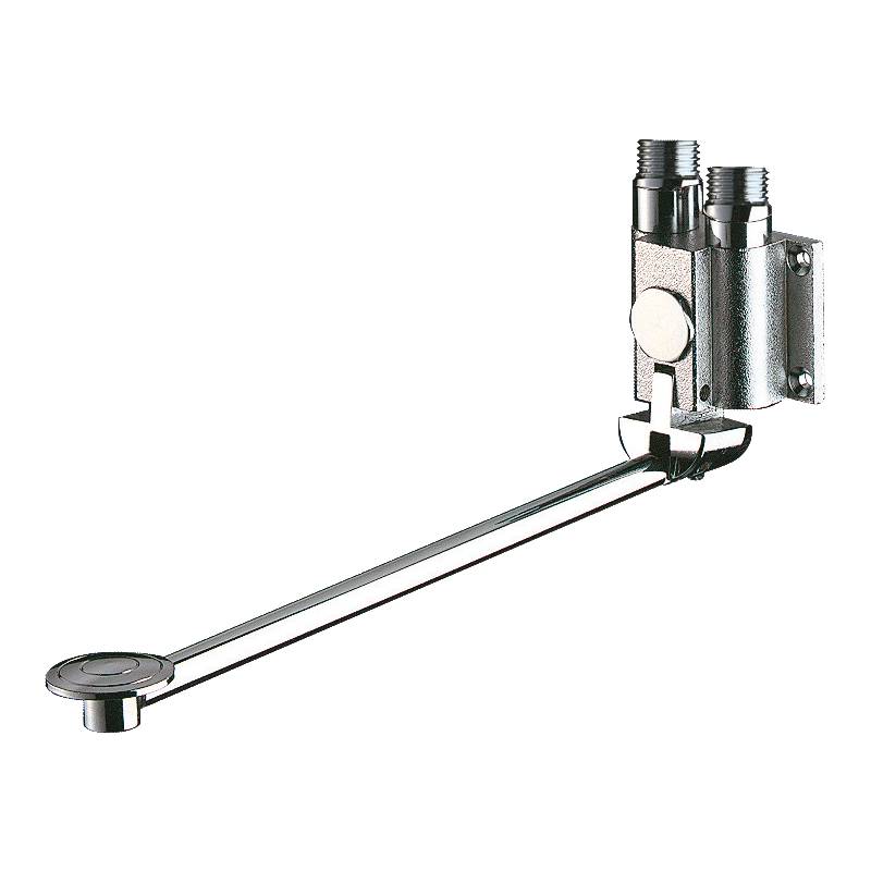 Delabie Schnellschl.-Ventil MONOFOOT Pedalbet. G1/2B, W-Mont. o. ÜM