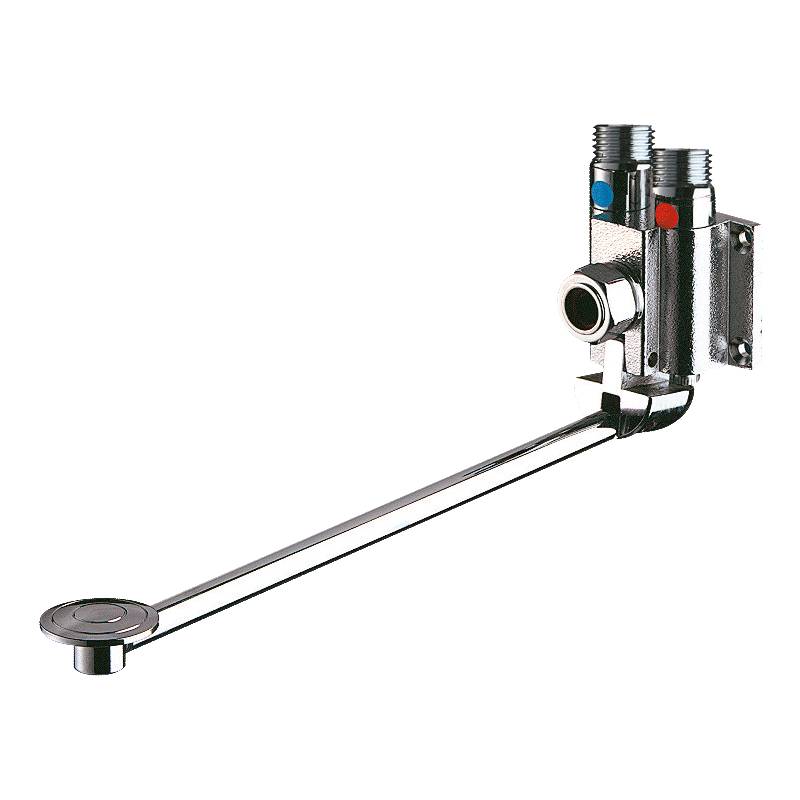 Delabie raccord rapide MIXFOOT pédale G1/2B, montage mur sans couvercle de protection
