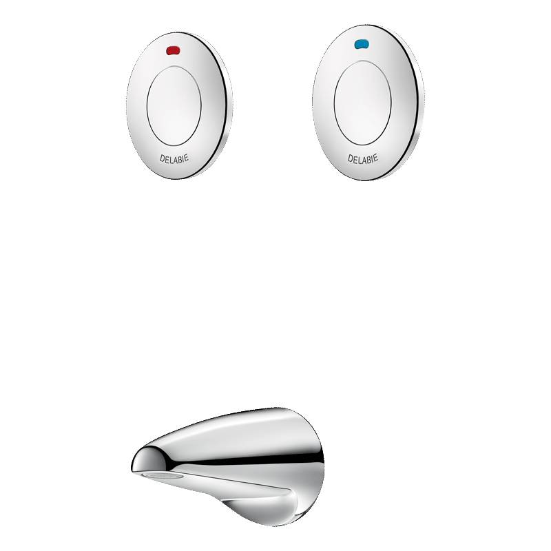 Delabie Kombi 2 Vent.TEMPOSTOP AB G1/2B Hw.-Mont.200 7 Sek. Ausl.75mm