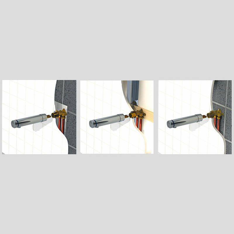 Delabie Selbstschluss-MBatt. TEMPOMIX 3 UP G1/2B, Ausl. L110