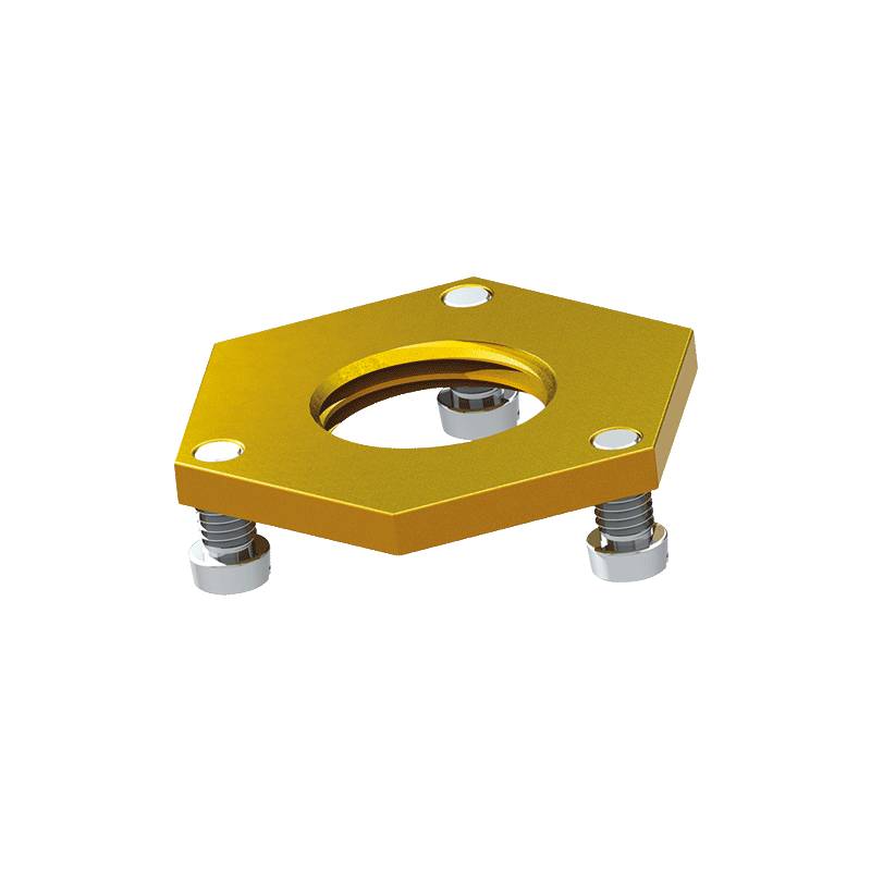 Delabie Kontermutter G1/2, Höhe 4mm m. 3 Schrauben u.Unterlegscheibe