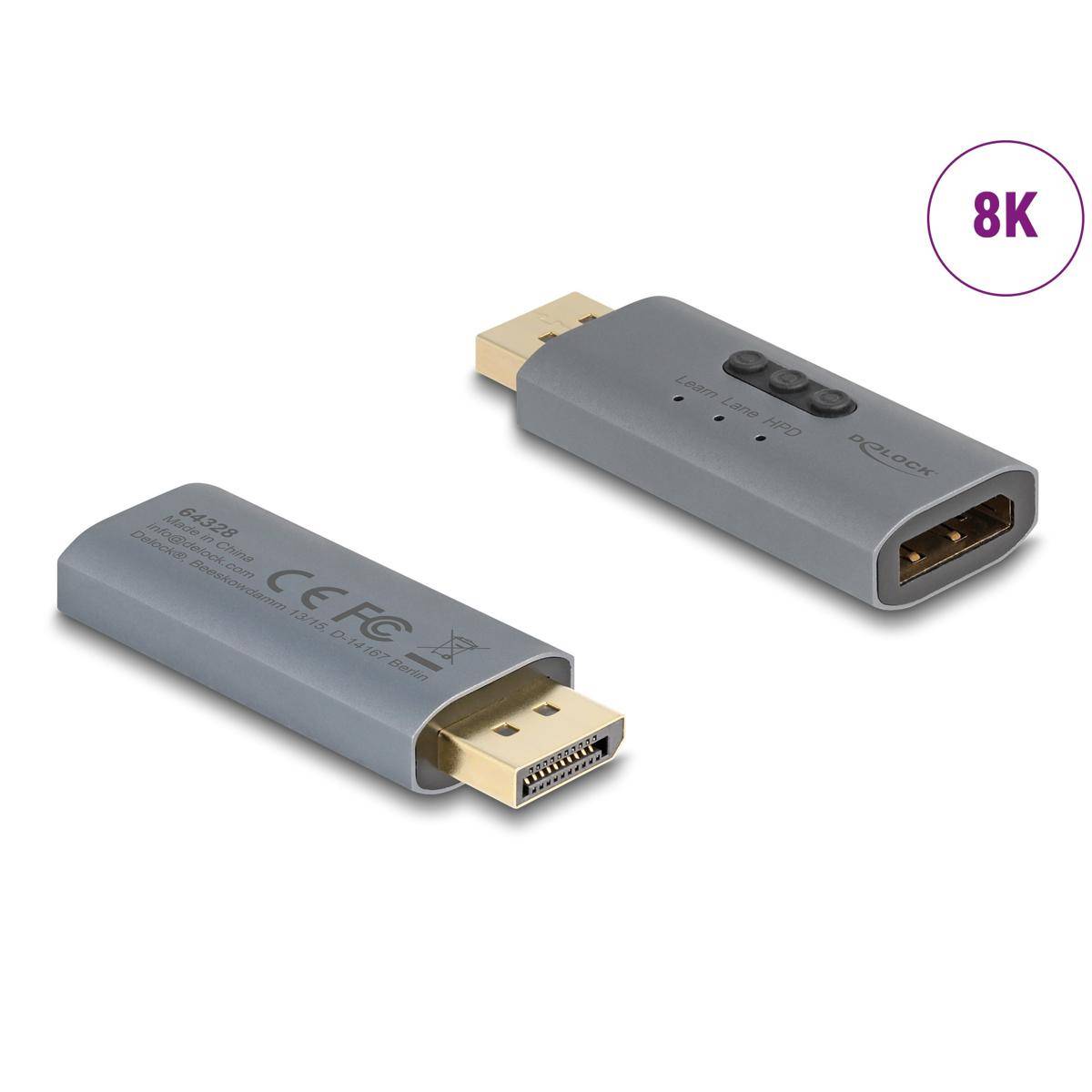64328 - Delock DisplayPort EDID Emulator 8K
