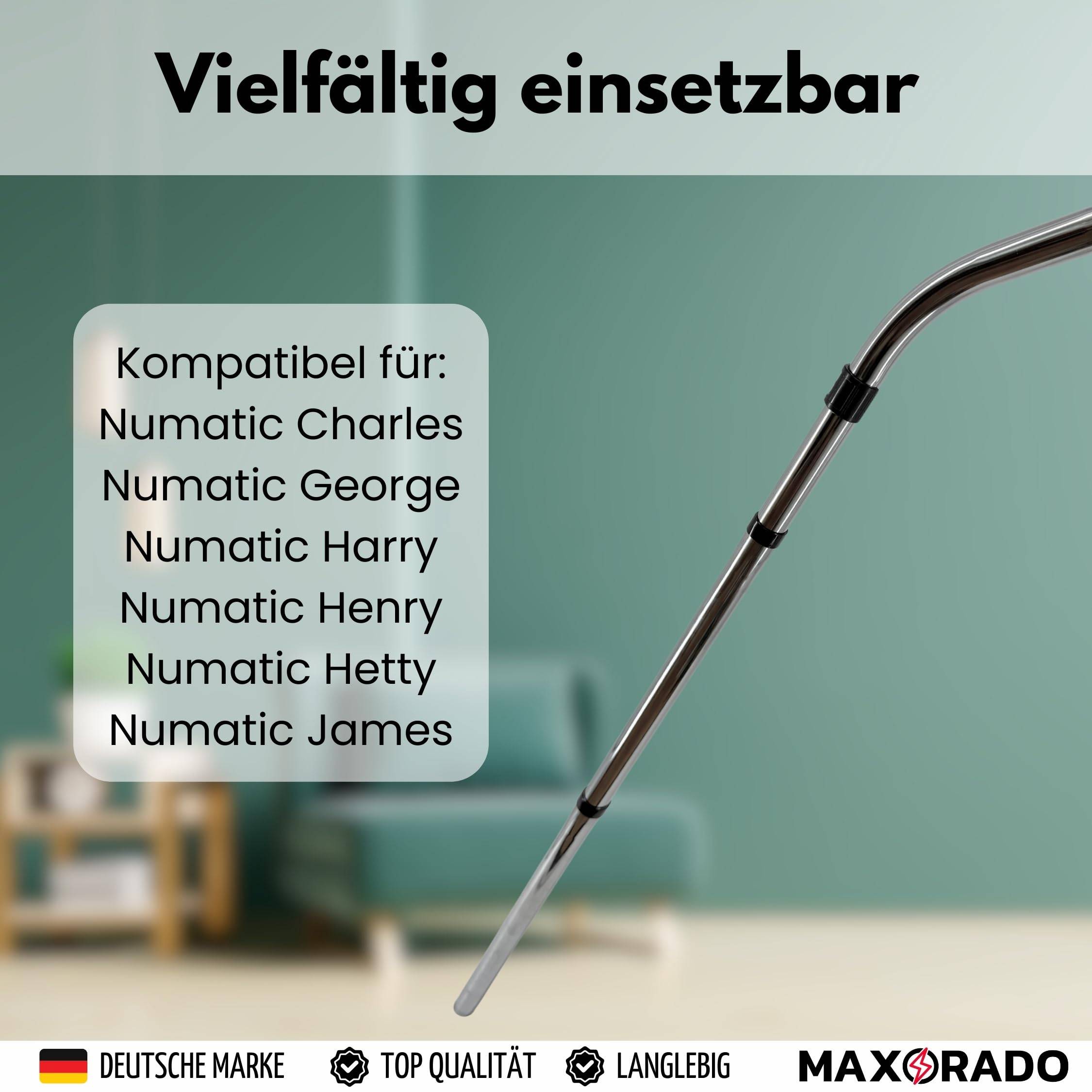 Staubsaugerrohr für Numatic Henry Hetty James Basil David Edward George I Staubsauger Rohr 32mm